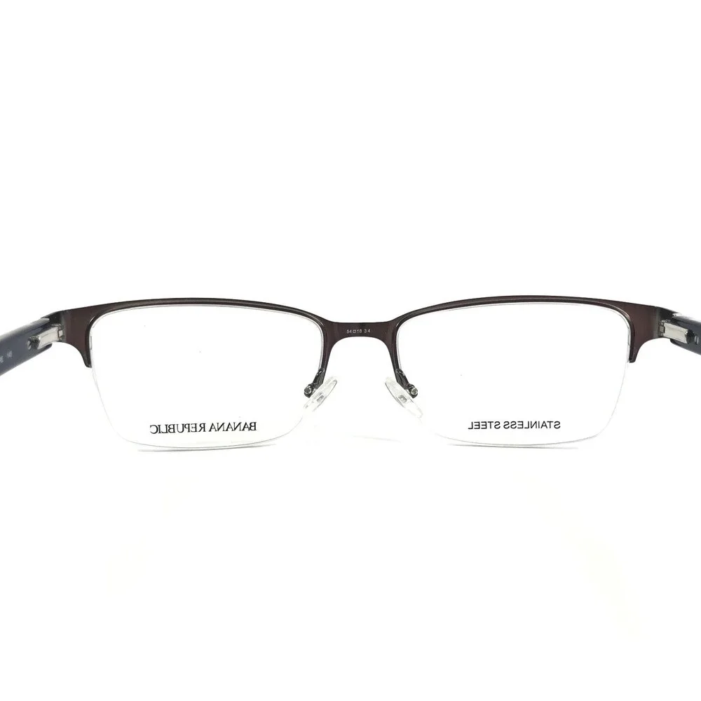Banana Republic Eyeglasses Frames ANTON FRE Matte Gray Blue Rectangle 54-18-145